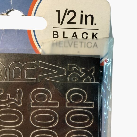 Black Adhesive Vinyl Letters Numbers Indoor Outdoor Mailbox Labels Poster Sign - Picture 6 of 11